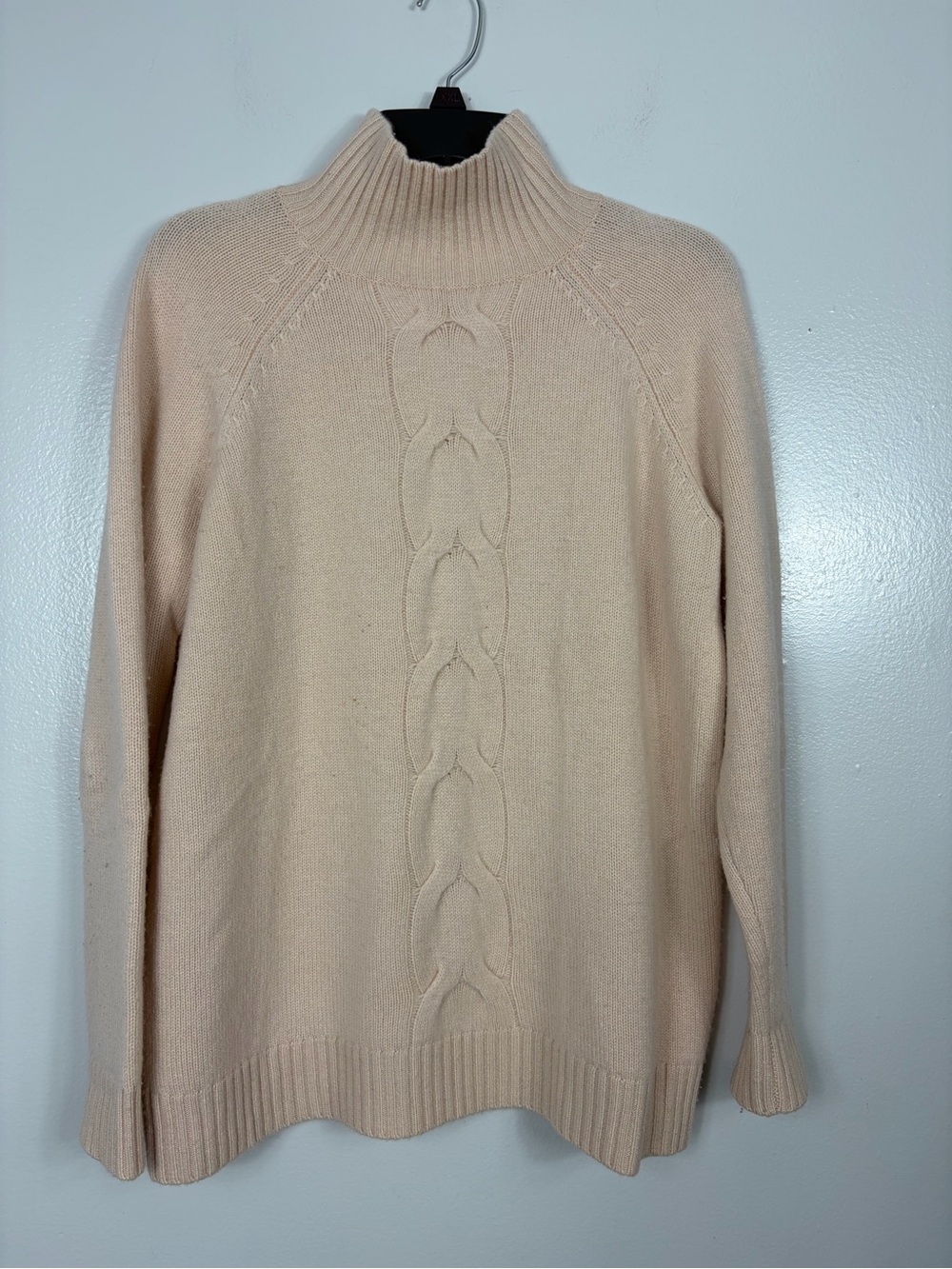 Garnet Hill Cashmere Cable Turtleneck Sweater